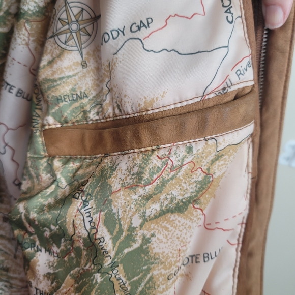 Vintage Marlboro Tan Leather Jacket size S - Picture 6 of 12